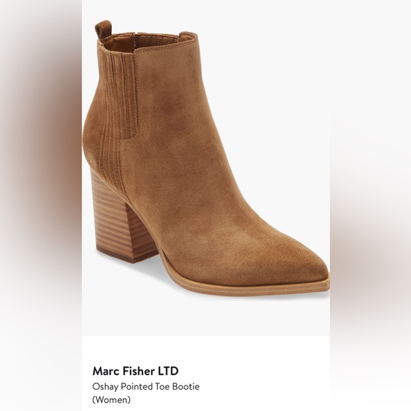 Marc Fisher Oshay Suede Ankle Booties - Picture 8 of 8